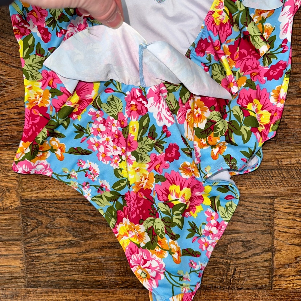🌟 FINAL PRICE 🌟 Floral Ruffle One-Piece - Picture 4 of 5